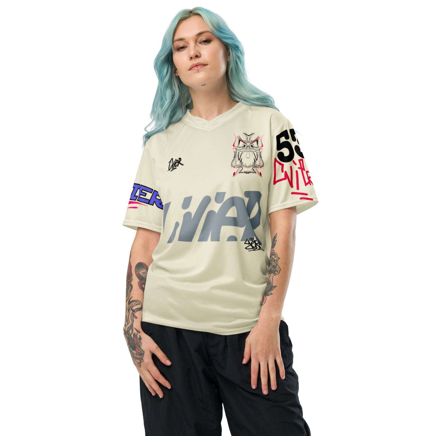 CVIER FC BEIGE - Nachhaltiges Unisex-Trikot